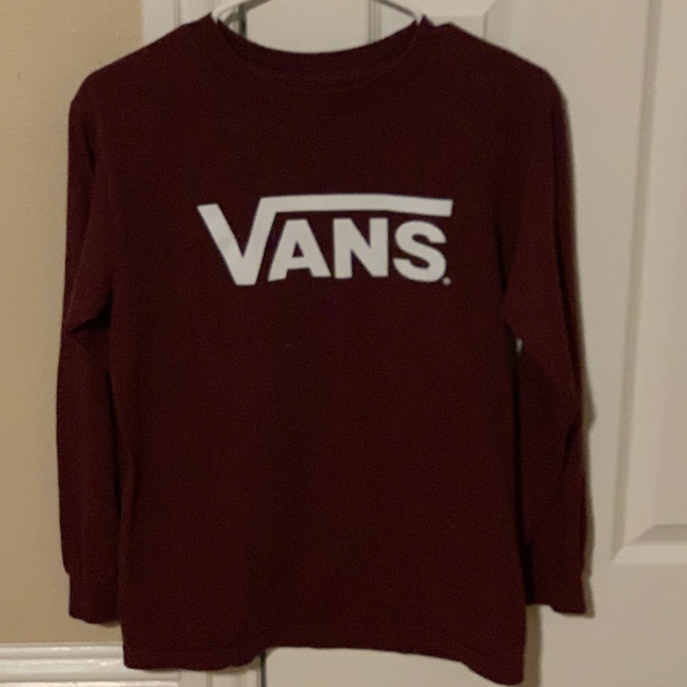 Vans Maroon Long Sleeve